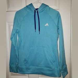 WOMENS ADIDAS BLUE HOODIE